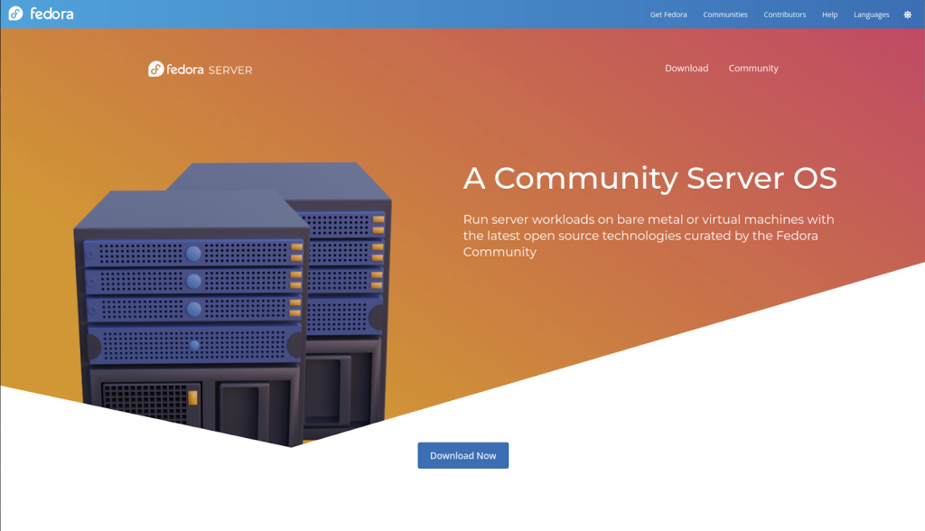 Fedora Server Front Page Revamp